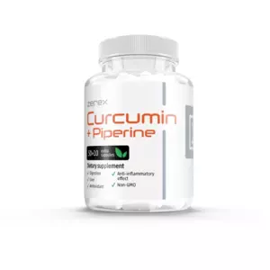 Zerex Curcumin + Piperine - természetes támogatás a gyulladások ellen 50 + 10 tabletta