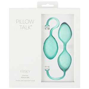 Pillow Talk Frisky - 2 részes gésagolyó szett (türkiz)
