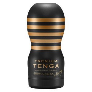 TENGA Premium Strong - eldobható maszturbátor (fekete)