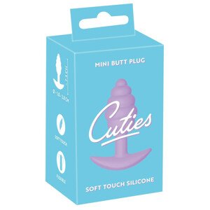 Cuties Mini Butt Plug - szilikon anál dildó - lila (2,8cm)