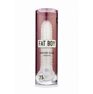 Fat Boy Checker Box - péniszköpeny (19cm) - tejfehér