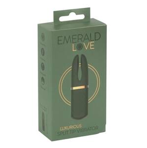 Emerald Love - akkus, vízálló csiklóvibrátor (zöld)