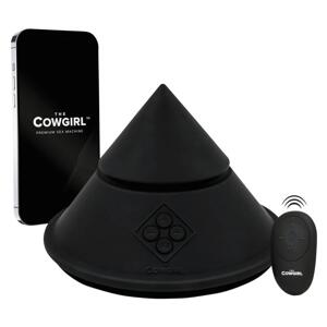 The Cowgirl Cone - okos szexgép különböző feltétekkel (fekete)