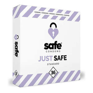 SAFE Just Safe - standard, vaníliás óvszer (36db)